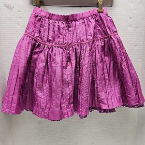 American Girl Crinkle Purple Pink Sequin Trim Tull Skirt AG 12